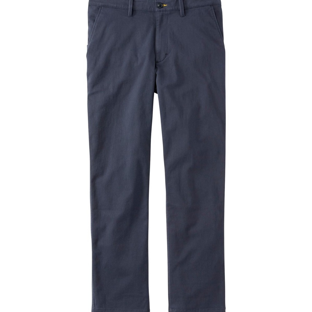 LL Bean Men's 42x30Comfort Stretch Chino Pants Blue Classic Fit Straight Leg